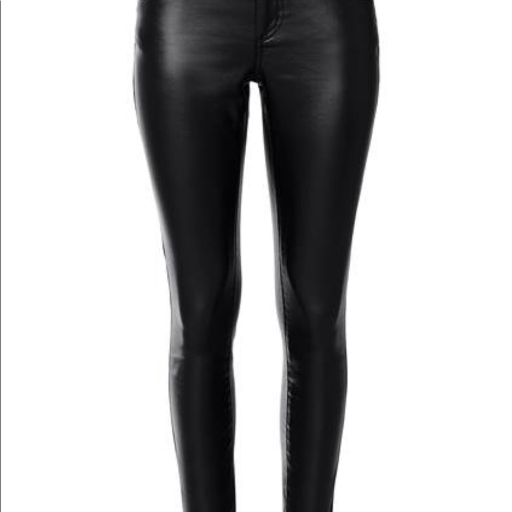 Venus faux-leather pants